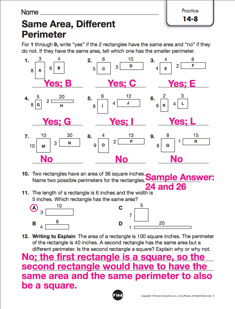 easy math test answers